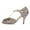 Champagne Glitter, variant on XYD Women Peep Toe T-Strap Butterfly Shaped Sandals Mid Heels Bridal Fancy Ballroom Pumps Shoes Size 7 Blue