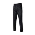 thumbnail image 5 of Mens Pants with Elastic Waist Mens Gothic Style Pants Button Retro Stage Performance Style Medieval Clothing Pants Elastic Waist Pants for Men Elastic Waist Pants Men, 5 of 5