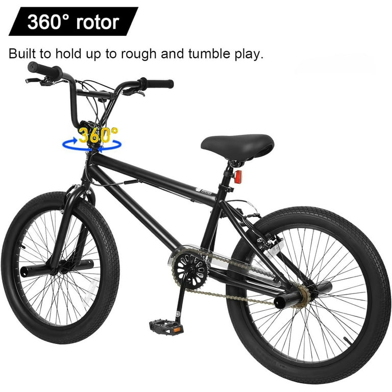 Hykolity 20 inch BMX Bike Freestyle Cycling Trick Bicycle with 4