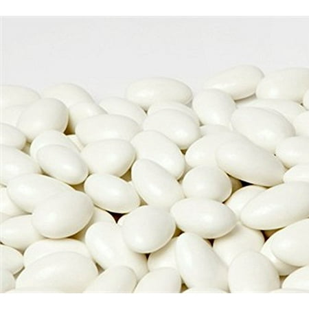 Jordan Almonds by Its Delish (White, 3 lbs) (Best Price Jordan Almonds)
