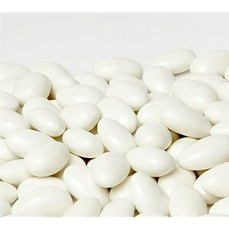 Jordan Almonds by Its Delish (White, 3 lbs) (Best Jordan Almonds Brand)