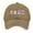 Khaki, variant on Women's Hard Top Ghost Printed Baseball Cap for Big Head Circumference, Washed Distressed Solid Color Curved Brim Cotton Halloween Cap for Running Gardening Vacation, High Crown Messy Bun Hat Black