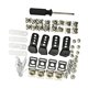 thumbnail image 1 of Adaptador de correa de la barbilla de reemplazo de reemplazo de reemplazo de la barbilla de reemplazo de casco de hockey de 53pcs, kit de hardware del, 1 of 8