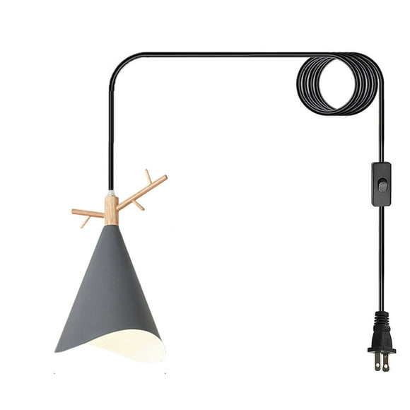 Plug In Chandelier Lighting With Long Cord Nordic Style Dining Room Metal Gray Farmhouse Lighting Fixtures Hanging Lamps For Living Room Plug In