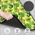 thumbnail image 3 of Disketp Kiwi and Avocado for Crystal Velvet Car Mats Four-Piece Set,All-Season Automotive Protection, Vehicles, Cars, Trucks, and SUVs,Anti-Slip Design, 3 of 7