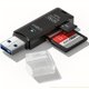 thumbnail image 1 of Lector de tarjetas Micro SD USB 3.0, adaptador 2 en 1 de 5 Gbps a USB, compatible con SDXC, SDHC, MMC, RS-MMC, Micro SDXC y lector de tarjetas de memoria Wansurs., 1 of 5