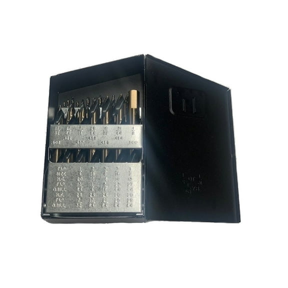 Norseman 22893 1/16 in. - 1/2 in. Hi-Molybdenum Steel Drill Bit Set, 29-Piece