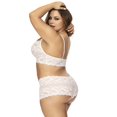 thumbnail image 2 of Mapale 206X Panty and Top Lace Set Color White Size 2-3XL, 2 of 6