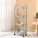 thumbnail image 5 of Uuiauoio 4-Tier Rolling Cart with Wheels,Multifunction Utility Storage carts, Kitchen Storage Organizer,With Armrests Storage Rack Bathroom Toilet Toiletries Storage Cart, 5 of 6