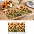 thumbnail image 6 of Summer Sunflower Placemats Set of 12, Retro Watercolor Red Yellow Flower Non-Slip Place Mats Washable Table Mats for Kitchen Dining Table Decorations Indoor/Outdoor, 6 of 9