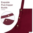 thumbnail image 2 of ONEKISS Aprons with Pockets Canvas Cotton Waterproof Cooking Apron for Men & Women, Adjustable Straps, One Size Fits Most, 2 of 7