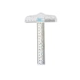 thumbnail image 2 of Transparent T-Ruler | Multifunctional Measuring Tool | Centimeter & Inch Markings | Clear Plastic | Stable T-Shape Design | Accurate Drawing & Layout | Portable | 1 Piece | Versatile Measuring Ruler, 2 of 9