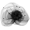 thumbnail image 3 of Fascinator Hat Tea Party Hat Mesh Yarn Fascinator Halloween Costume Headpiece, 3 of 3
