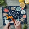 thumbnail image 3 of CounterArt Beach is Calling Tempered Glass Cutting Board 10" by 8", 3 of 7
