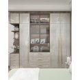 thumbnail image 3 of Light Luxury Flat Door Large Wardrobe Modern and Simple Home Bedroom Assembly Solid Wood Wardrobe Nordic Overall Cabinet Customi My Lux Decor Round, 3 of 17