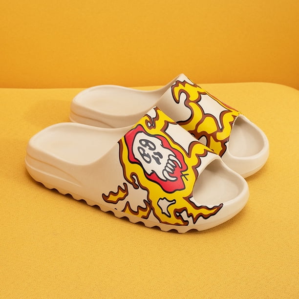 Moda Yeezy Slide Sandals Unisex Cartoon Sandalia Hombres Y Mujeres Zapatillas De Playa