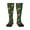 1 Black, variant on Xecao Vintage Santa Skiing Green Plaid Print Compression Socks for Both Men And Women for Running, Travel, Flight, Nurse