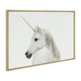 thumbnail image 2 of Kate and Laurel Sylvie Unicorn Framed Canvas Wall Art by Simon Te of Tai Prints, 23x33 Gold, Magical Unicorn Print for Wall, 2 of 6