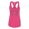 thumbnail image 2 of Wild Bobby, Believe Hope Awareness Ladies Racerback Tank Top, Raspberry, Medium, 2 of 3