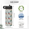 thumbnail image 4 of Yiaed Skiing penguin Print Water Bottle with Straw Lid, Stainless Steel Double Wall Insulated Water Bottle | Leak-Proof and Spill-Proof Water Bottle, 4 of 8