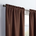 thumbnail image 4 of Eclipse Canova Thermaback Blackout 42 x 95 Window Curtain Panel in Chocolate, 4 of 4