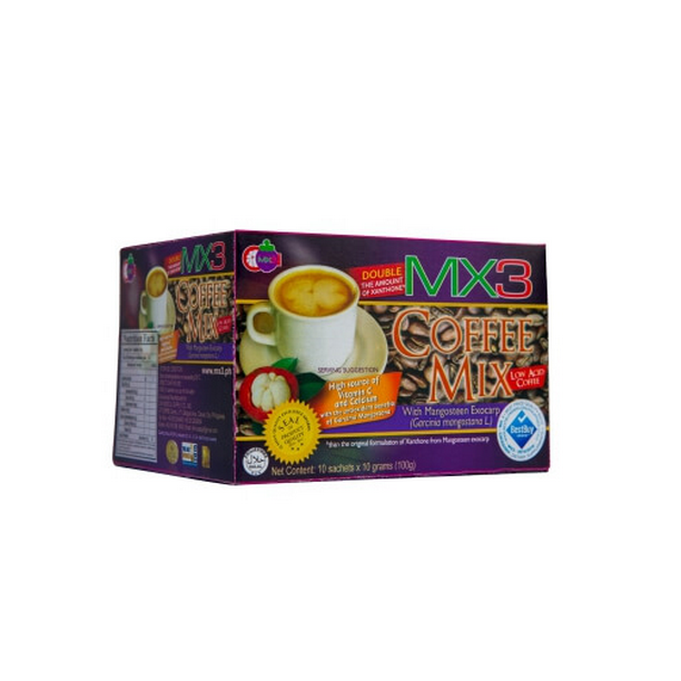 MX3 Mangosteen Coffee Original flavor (1 Box 10 Sachets) Walmart