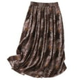 thumbnail image 2 of Xunlbb Up to 50% off Maxi Skirt, Women's Summer Casual Printed And Linen A-line Elastic Waist Skirt Gift for Women, Size M-2XL, 2 of 4