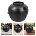 thumbnail image 3 of Ancient Ceramic Fish Tank Fountain - Hand Crafted Circulating Waterfall Jar For Indoor Tabletop Landscape Decor Living Room Office Zen Garden, 3 of 8