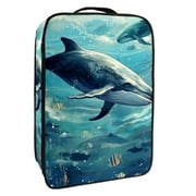 Whale Polyester Shoe Storage - Organize Your Footwear with 23x31cm/9x12in Boxes!