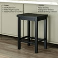 thumbnail image 4 of Now Furniture 24" Counter Stool, Wooden Backless Bar Height Kitchen Stool, Black, 4 of 8