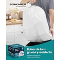 thumbnail image 3 of SONGMICS Bolsas de Basura, 50 L Bolsas de Basura con Cordones, Juego de 160, Código K, Blanco Crema, 3 of 6