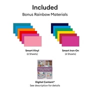Cricut Explore 5 Rainbow Vinyl & Iron-On Bundle