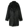 thumbnail image 6 of Lindreshi Winter Coats for Women Women Warm Faux Coat Furry Faux Jacket Long Sleeve Suit Collar Outerwear Overcoat, 6 of 8