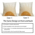 thumbnail image 6 of Sunshine Pillow Covers 16x16 Set of 2 Cute Orange Sun Bohemian Style Decor Outdoor Throw Pillows Boho Sunset decor Pillowcase Linen Square Cushion Case for Home Couch Sofa Bed, 6 of 6