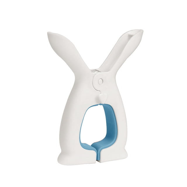 Advancent Ropa de lavandería Pin Antideslizante Colgando Colcha Secado Clip Abrazadera Portátil Muñeca de camping Pinzas decorativas Clavija Suministros de limpieza para el hogar Pequeño Blanco Azul