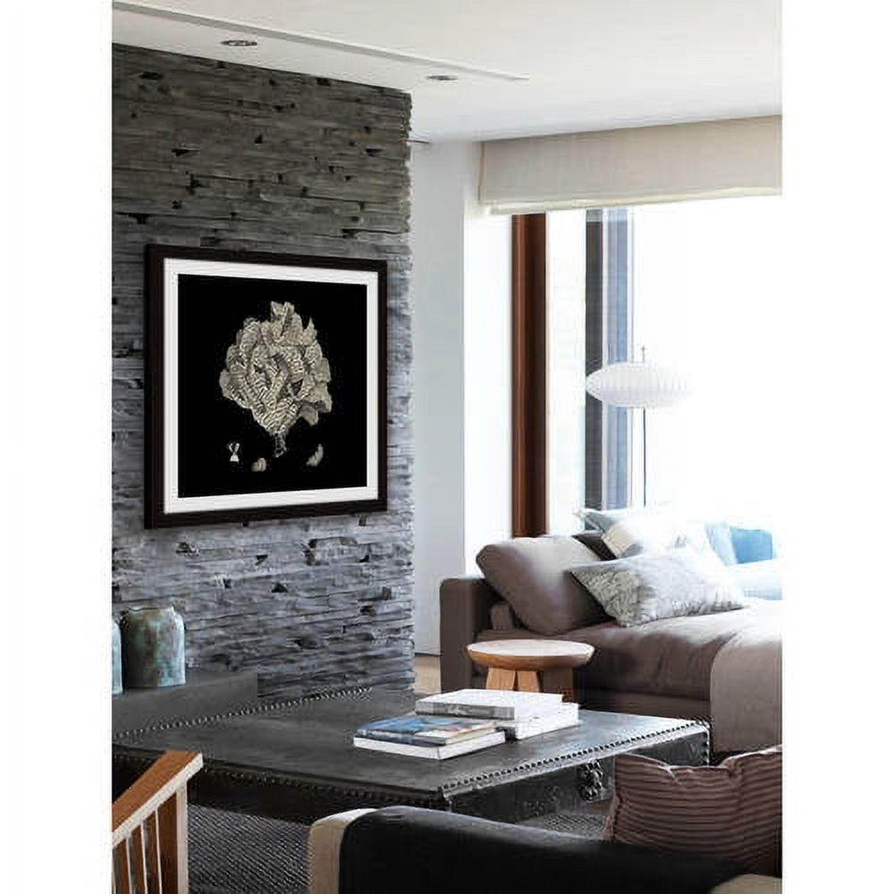 Marmont Hill "Black & Tan Coral IV" Framed Painting Print