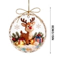 thumbnail image 3 of Glowing Christmas Story Ornament, Light-Up Mini Holiday Scene in Clear Acrylic Ball, Reindeer Design for Christmas Tree Hanging Holiday Decor, 3.15 Inch, 3 of 6