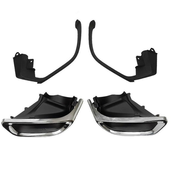 Exhaust Muffler Tail Pipe Tip Tailpipe Modified Upgrade with Bracket Fit for Honda Accord 2018 2019 2020 2Pcs Left Driver Right Passenger Side