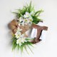 thumbnail image 4 of Wmhnj Guirnalda de Pascua de tela de madera para colgar en la puerta principal, decoracin navideña de primavera, guirnalda artificial, letrero de bienvenida, 4 of 9