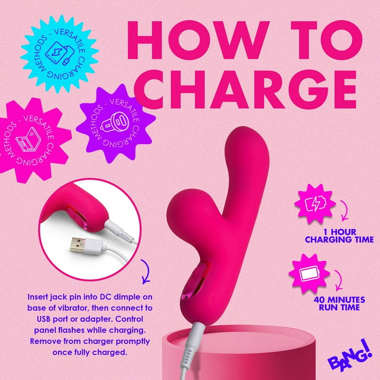 vibrating panties date Bang! G-Spot Rabbit Rechargeable Silicone G-Spot Vibrator, Pink