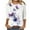 Multicolor, variant on LYEAA Women 3/4 Sleeve Tops Floral Botanical Print Round Neck Summer Tops Soft Cotton Blouse Casual Daily Wear Breathable Shirts for Women Multicolor S