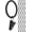 Black, variant on Curtain Rings with Clips, Set of 14, 1.5" Inner Diameter, Fits Up to 1 1/4" Rod, Royal Gold