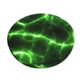 thumbnail image 1 of Disketp Green Lightning Funda Redonda para Taburete, Funda de Cojín para Silla de Bar Suave y Elástica-13 inch, 1 of 7