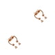 thumbnail image 2 of Jumpingount 5 pares de anillos de nariz falsos de acero inoxidable para el tabique, joyería para el cuerpo de piedra imán de roca, aro clásico, Oro rosa 2piezas, 2 of 6