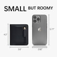thumbnail image 3 of Billetera Gostwo Small para mujer con bloqueo RFID de piel negra, 3 of 9