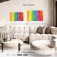 thumbnail image 4 of Elephant Stock Striped Rainbow Digital Abstract Wall Art - Horizontal Canvas Wall Art - Living Room Wall Decor - Advocacy Art Canvas - Orange And Turquoise Decor - 30" x 20", 4 of 8