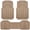 All Beige, variant on CAR GRAND Heavy Duty Rubber Car Floor Mats, Deep Dish Waterproof Car Mats All Weather, Universal Trim-to Fit Automotive Floor Mats for Car SUV Truck Van, Durable Floor Liners All Black