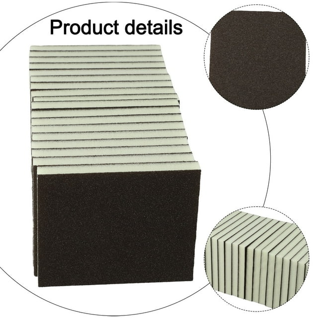 Versatile Pack Of 18 Washable Sanding Sponges for Wood, Plastic & Metal! 80 Grit
