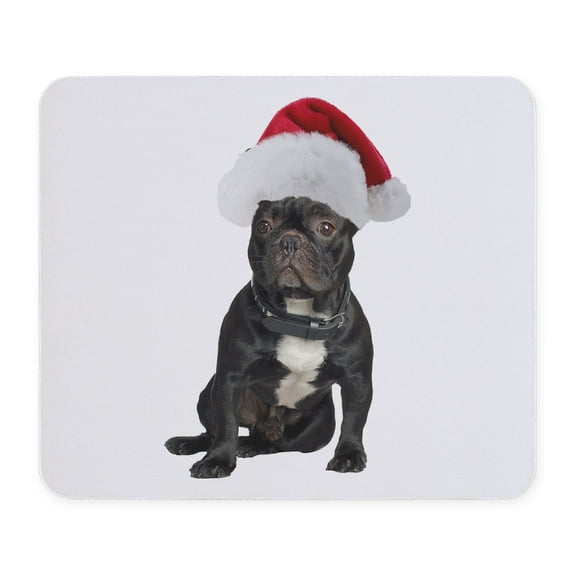 CafePress - French Bulldog Christmas Mousepad - Non-slip Rubber Mousepad, Gaming Mouse Pad