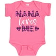 thumbnail image 3 of Inktastic My Nana Loves Me Hearts in Pink Plaid Boys or Girls Baby Bodysuit, 3 of 5